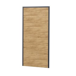 Sichtschutz Ecoline Kunststoff 90cm dicht Anthrazit-Desert Oak